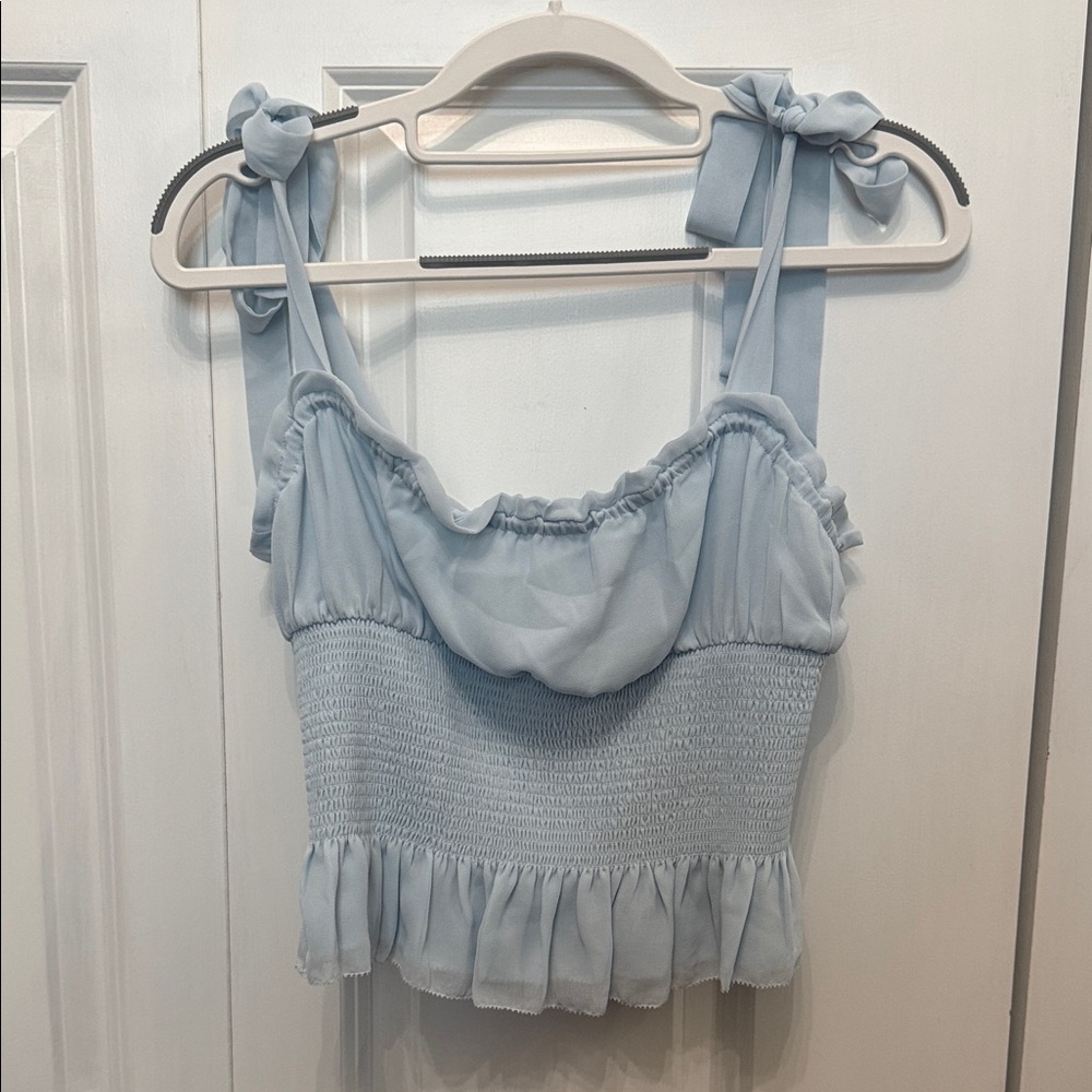 Aritzia Wilfred Ballad Top Heatwave Blue Size S